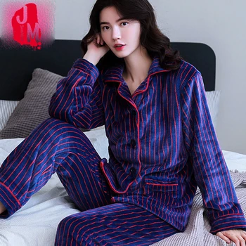 Warm Sleepwear Women Plus Size Winter Pijamas Women Sexy Flannel Long Sleeve Winter Pyjamas Woman Thick Sets Pyjama Femme Sleep 
Warm Sleepwear Women Plus Size Winter Pijamas Women Sexy Flannel Long Sleeve Winter Pyjamas Woman Thick Sets Pyjama Femme Sleep