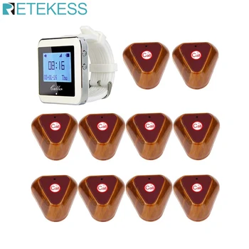 Retekess Call Waiter Wireless Calling System For Restaurant Cafe KTV Bar With Watch+10 Transmitter Buttons F3288B
Retekess Call Waiter Wireless Calling System For Restaurant Cafe KTV Bar With Watch+10 Transmitter Buttons F3288B