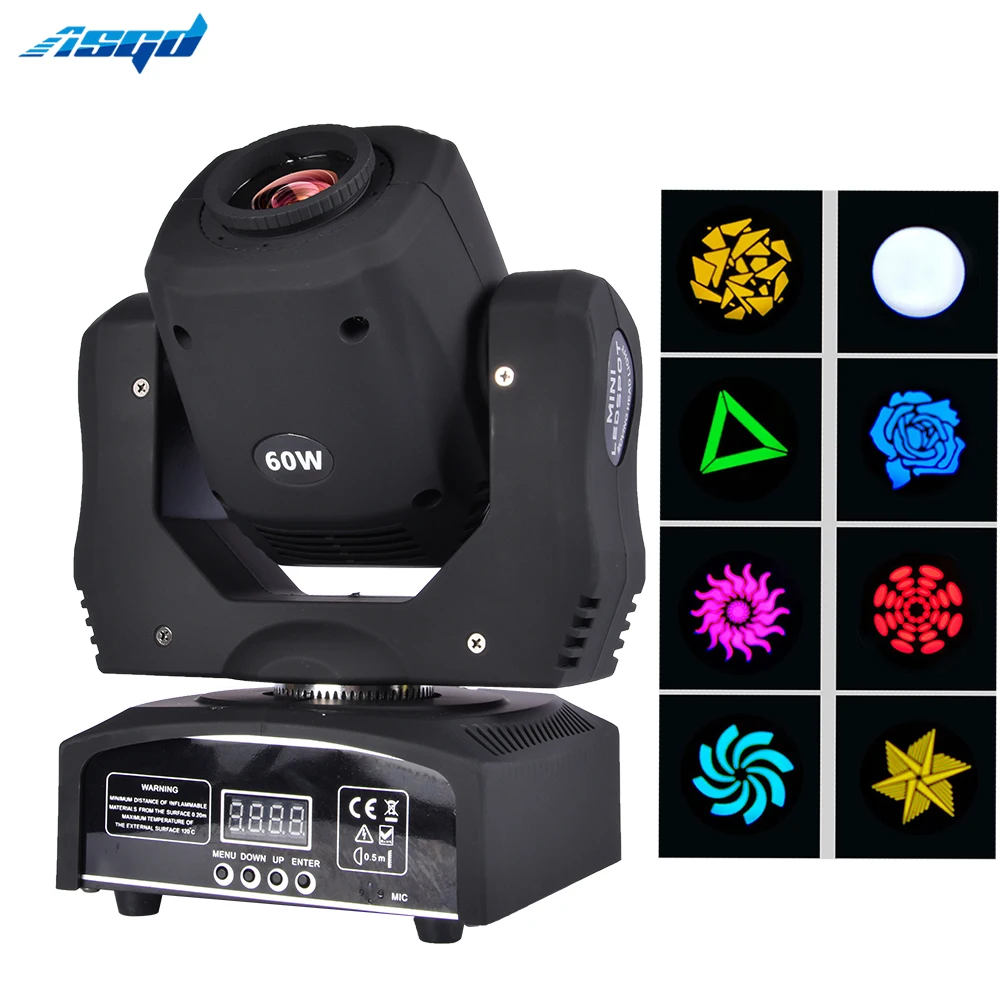 Led Moving Head Light 60W Mini Spot Wash Lyre 8 Gobos 8 Colos Manual Focus 9/11CHs DMX Stage Music Control DJ Party Club Disco 
Led Moving Head Light 60W Mini Spot Wash Lyre 8 Gobos 8 Colos Manual Focus 9/11CHs DMX Stage Music Control DJ Party Club Disco