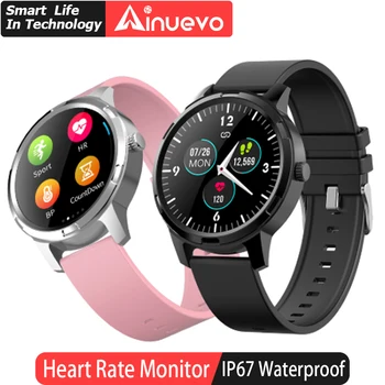 Ainuevo Bluetooth Smart Watch 1.3" HD Full Touch Screen Heart Rate Blood Pressure IP67 Waterproof Sport Men Women Smartwatch
Ainuevo Bluetooth Smart Watch 1.3" HD Full Touch Screen Heart Rate Blood Pressure IP67 Waterproof Sport Men Women Smartwatch