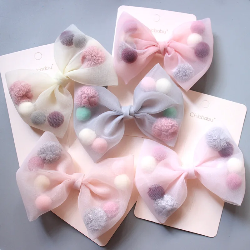 1PC New Princess Style Colorful Net Yarn Lace Bow Plush Ball Duck Mouth Clip Side Girls Hair Clips Hair Accessories
1PC New Princess Style Colorful Net Yarn Lace Bow Plush Ball Duck Mouth Clip Side Girls Hair Clips Hair Accessories