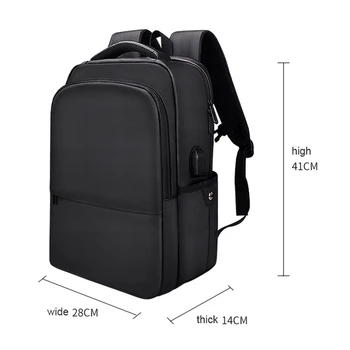 Polyester Waterproof Laptop Backpack for Below 15 inch Laptops, with USB Interface Trunk Trolley Strap(Black)
Polyester Waterproof Laptop Backpack for Below 15 inch Laptops, with USB Interface Trunk Trolley Strap(Black)