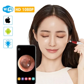 3.9mm WiFi Ear Otoscope Wireless HD1080P Digital Endoscope Ear Inspection Camera Earwax Cleaning Tool with 6 LEDs for IOS Androi
3.9mm WiFi Ear Otoscope Wireless HD1080P Digital Endoscope Ear Inspection Camera Earwax Cleaning Tool with 6 LEDs for IOS Androi
