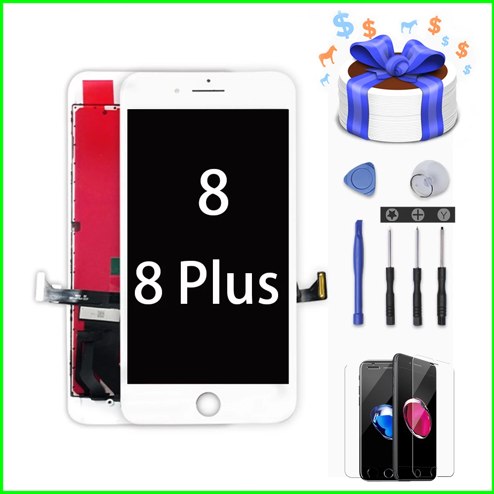 Pantalla Screen for iPhone 8 8 Plus 3D Touch Screen Digitizer Display Replacement for iPhone 5 7 7 Plus No Dead Pixel Screen+Too
Pantalla Screen for iPhone 8 8 Plus 3D Touch Screen Digitizer Display Replacement for iPhone 5 7 7 Plus No Dead Pixel Screen+Too