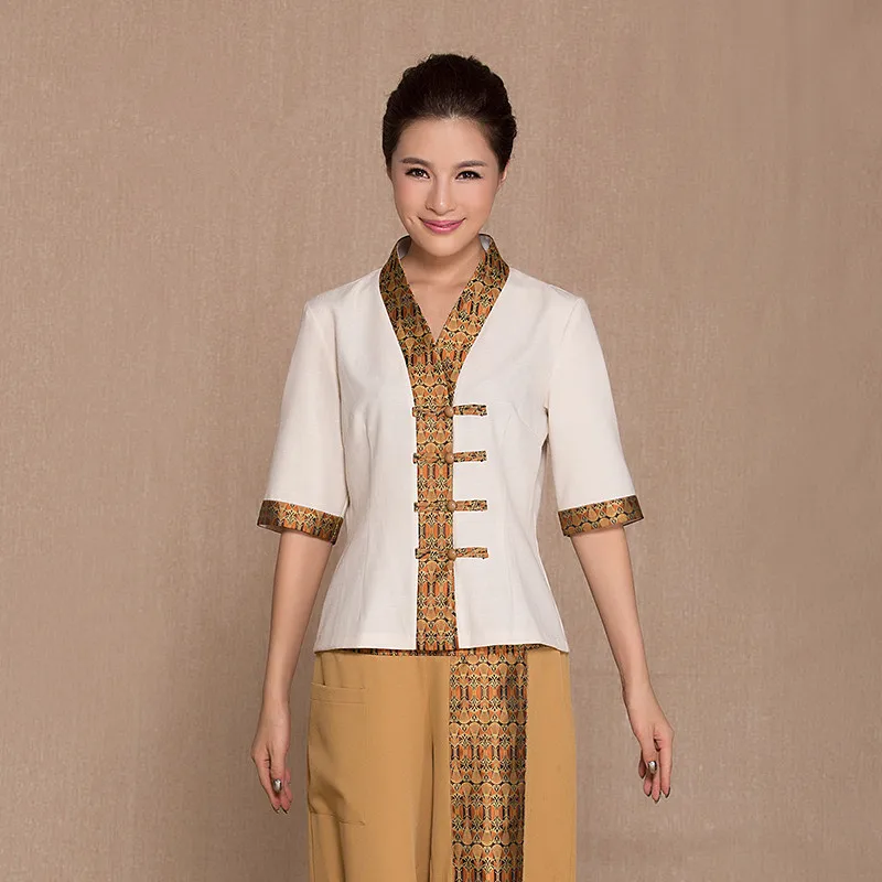2019 Spring/Autumn New Thai Massage Uniform Polyester Linen Top+ Pants Set Beauty Club Workwear Health Salon Uniform
2019 Spring/Autumn New Thai Massage Uniform Polyester Linen Top+ Pants Set Beauty Club Workwear Health Salon Uniform