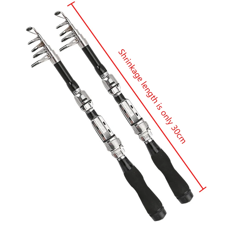 Fishing Rod Pocket Pen Shape Portable Telescopic Fishing Pole for Travel Saltwater Freshwater Travel Fishing Set 1m 1.2m 1.5m 
Fishing Rod Pocket Pen Shape Portable Telescopic Fishing Pole for Travel Saltwater Freshwater Travel Fishing Set 1m 1.2m 1.5m