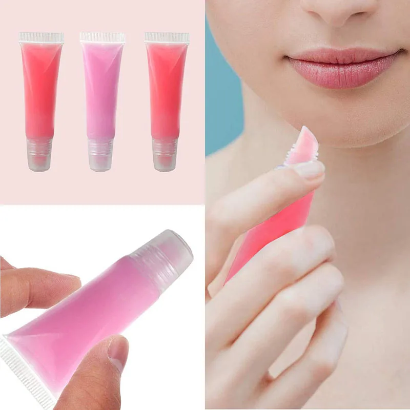 

Wholesale 10ml Empty Lipstick Tube With Syringe Clear Soft Lip Gloss Container Refillable Lipgloss Tubes For DIY Cosmetic Makeup