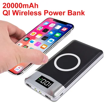 20000mAh Power Bank Qi Wireless Charger with LED Digital Display Powerbank Double USB Output Power Bank For Smart Phone
20000mAh Power Bank Qi Wireless Charger with LED Digital Display Powerbank Double USB Output Power Bank For Smart Phone