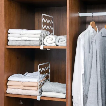 New wardrobe storage layered partition high quality convenient closet shelf divider wardrobe partition shelf divider clothes T3
New wardrobe storage layered partition high quality convenient closet shelf divider wardrobe partition shelf divider clothes T3
