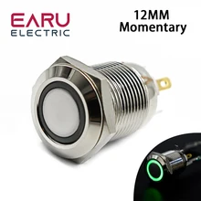 12mm Waterproof Momentary Stainless Steel Metal Doorbell Bell Horn Push Button Switch LED Car Auto Engine PC Power Start Starter
12mm Waterproof Momentary Stainless Steel Metal Doorbell Bell Horn Push Button Switch LED Car Auto Engine PC Power Start Starter