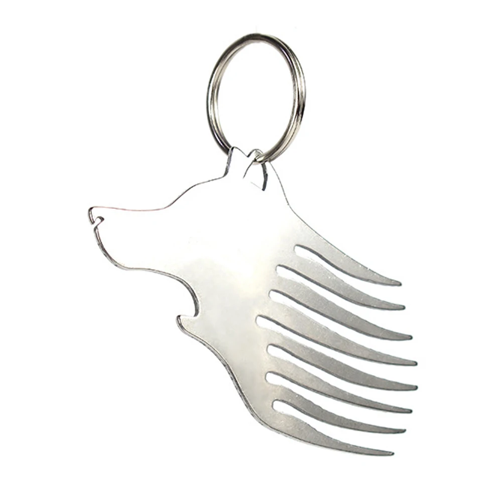 2019 Multi-functional Key-Ring Wolf Head Mini Tool Key-Chain Pocket Opener Keyring Wire Cutting Tools Metal Beard Comb Keychain
2019 Multi-functional Key-Ring Wolf Head Mini Tool Key-Chain Pocket Opener Keyring Wire Cutting Tools Metal Beard Comb Keychain