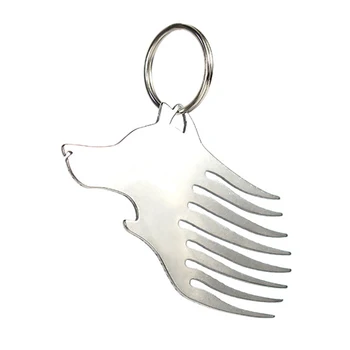 2019 Multi-functional Key-Ring Wolf Head Mini Tool Key-Chain Pocket Opener Keyring Wire Cutting Tools Metal Beard Comb Keychain
2019 Multi-functional Key-Ring Wolf Head Mini Tool Key-Chain Pocket Opener Keyring Wire Cutting Tools Metal Beard Comb Keychain