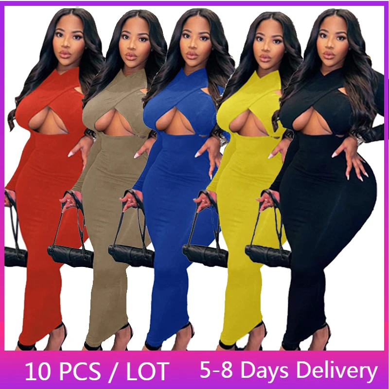 Bulk Items Wholesale Lots Hollow Out Sexy Dress Fashion Women Clothing Fall Long Sleeve Midi Dress Black Bodycon Party Dress
Bulk Items Wholesale Lots Hollow Out Sexy Dress Fashion Women Clothing Fall Long Sleeve Midi Dress Black Bodycon Party Dress