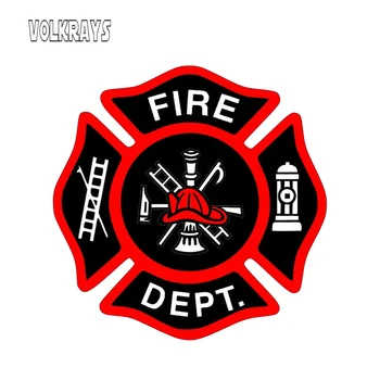 Volkrays Funny Car Stickers Fire Department Symbol Decal Waterproof Fire Emergency Squad Ambulance Graphics Vinyl,13cm*13cm 
Volkrays Funny Car Stickers Fire Department Symbol Decal Waterproof Fire Emergency Squad Ambulance Graphics Vinyl,13cm*13cm