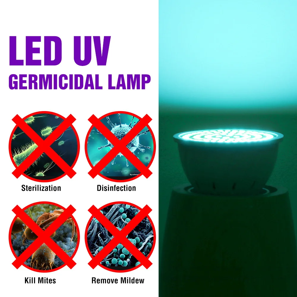 E27 Germicidal LED Lamp E14 UV Disinfectant Light UVC MR16 Bulb LED GU10 Ultraviolet Sterilizer Lamp Kill virus For Home B22
E27 Germicidal LED Lamp E14 UV Disinfectant Light UVC MR16 Bulb LED GU10 Ultraviolet Sterilizer Lamp Kill virus For Home B22