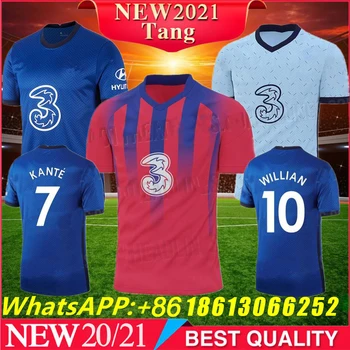 

Top quality 20/21 Chelseaes home Soccer jersey WILLIAN KANTE PULISIC PEDRO GIROUD MOUNT 2020 2021 Chelseaes away Football Shirt