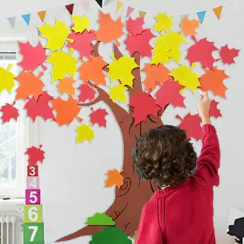 Thanksgiving Craft Tree Maple Leaf Sticker DIY Self-adhesive Bulletin Board Kit Child Room Decoration Wall Sticker
Thanksgiving Craft Tree Maple Leaf Sticker DIY Self-adhesive Bulletin Board Kit Child Room Decoration Wall Sticker