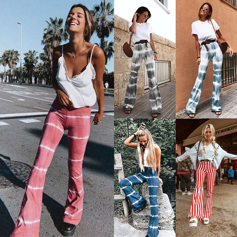 Leopard Boho Summer Women's Stretch Bell Bottom Trousers Ladies Slim Printed Flared Pants High Waist Tie Dye Women Long Pants
Leopard Boho Summer Women's Stretch Bell Bottom Trousers Ladies Slim Printed Flared Pants High Waist Tie Dye Women Long Pants