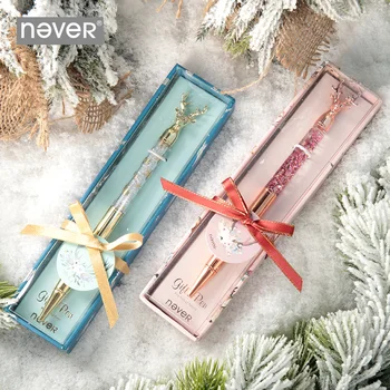 Never Christmas Elk Deer Head GEL Pen 3D Shaped Cute Ballpoint Pen Metal Pens School Office Christmas Gift Stationery Supplies
Never Christmas Elk Deer Head GEL Pen 3D Shaped Cute Ballpoint Pen Metal Pens School Office Christmas Gift Stationery Supplies