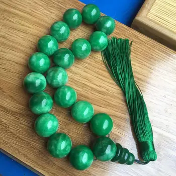 NATURAL GREEN JADE BRACELETS BEADS JASPER JADEITE JADE BRACELET WITH TASSEL ROSARY FOR PRAYER MEN EMERALD JADE BANGLES
NATURAL GREEN JADE BRACELETS BEADS JASPER JADEITE JADE BRACELET WITH TASSEL ROSARY FOR PRAYER MEN EMERALD JADE BANGLES