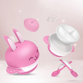 Food Snack Tableware Container Separation Design Cover Training With Cover Baby Cartoon Cute Leakproof Bowl Feeder
Food Snack Tableware Container Separation Design Cover Training With Cover Baby Cartoon Cute Leakproof Bowl Feeder