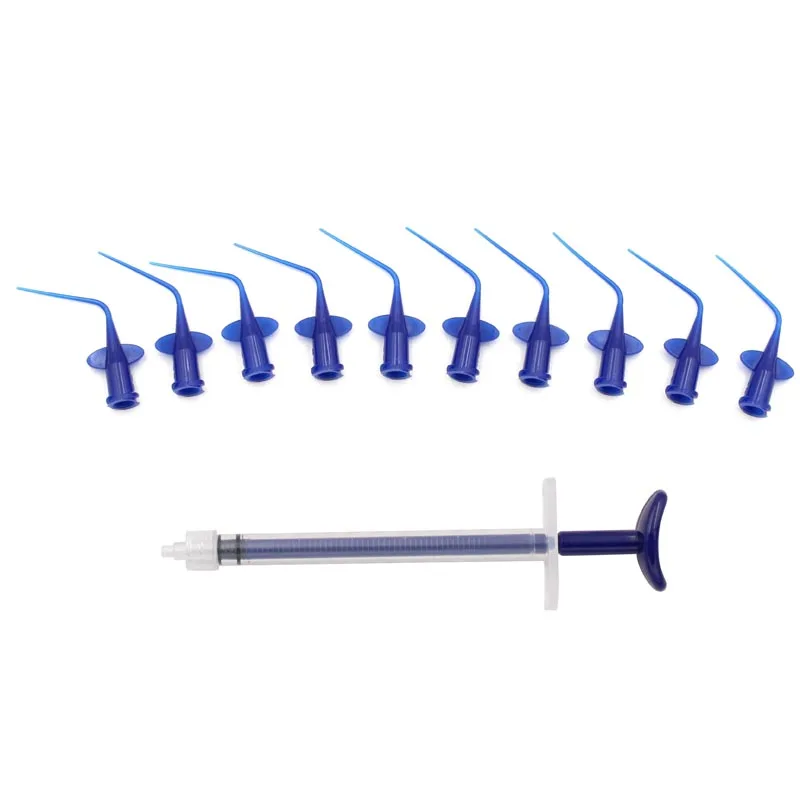 

10pcs Dental Disposable Syringe Tip With 1pcs Syringe Irrigation Rinse Tips Flexible Composite Resin Rinse Tip Endo Dentista Lab