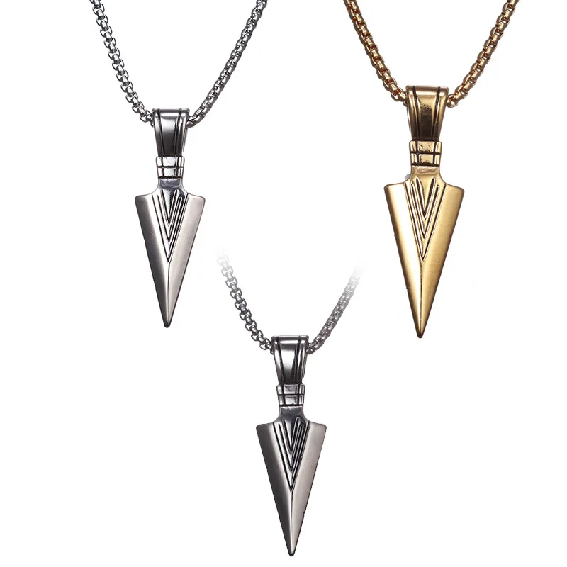 Trendy Male Bow and Arrow Triangular Arrow Necklace Personality Pendant Simple Snake Bone Chain Item Trendy Classic Choker
Trendy Male Bow and Arrow Triangular Arrow Necklace Personality Pendant Simple Snake Bone Chain Item Trendy Classic Choker