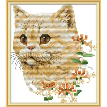 Joy Sunday New Arrival Cat Simple Needlework DMC 11&14CT DIY Cross Stitch Sets for Embroidery Kits Gift Desk Room Decor Kits
Joy Sunday New Arrival Cat Simple Needlework DMC 11&14CT DIY Cross Stitch Sets for Embroidery Kits Gift Desk Room Decor Kits
