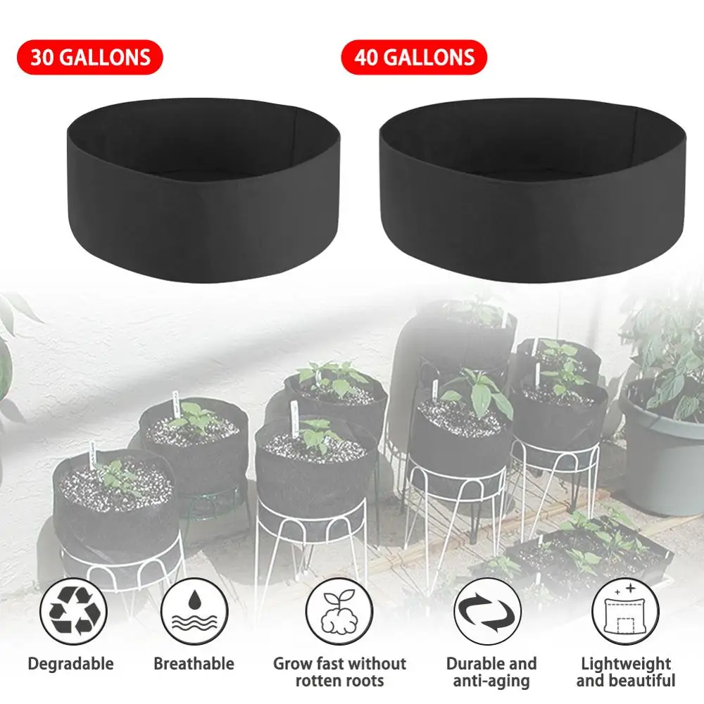 30/40Gallon Fabric Grow Bags Breathable Pot Planter Root Pouch Container Plant Smart Pots Handles Garden Supplies Dropshipping
30/40Gallon Fabric Grow Bags Breathable Pot Planter Root Pouch Container Plant Smart Pots Handles Garden Supplies Dropshipping