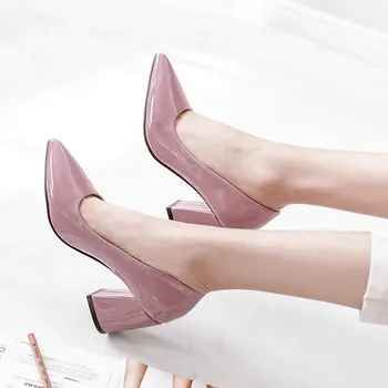 2020 New Fashion Pointed Toe Shallow Women High Heel Shoes Square Heel Pumps Dress Women Lazy Shoes Black Red Beige Pink
2020 New Fashion Pointed Toe Shallow Women High Heel Shoes Square Heel Pumps Dress Women Lazy Shoes Black Red Beige Pink