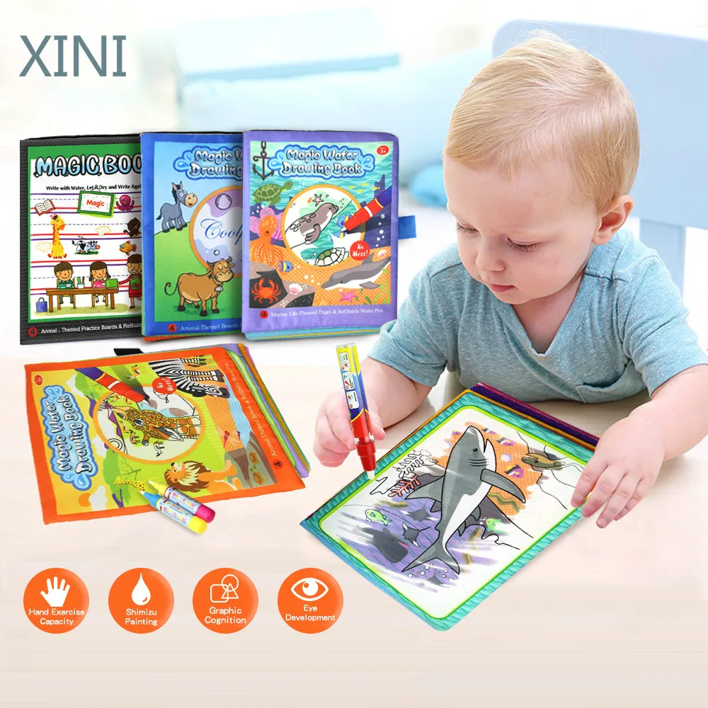 4 Types Magic Water Drawing Books Coloring Book in Drawing Toys Reusable Books Early Learning Toys Educational Toys for Kids
4 Types Magic Water Drawing Books Coloring Book in Drawing Toys Reusable Books Early Learning Toys Educational Toys for Kids