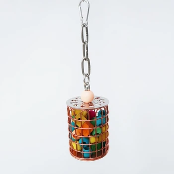 Bird Stainless Steel Foraging Feeder Toy with Colorful Blocks Parrot Hanging Feeding Box for Macaw African Grey
Bird Stainless Steel Foraging Feeder Toy with Colorful Blocks Parrot Hanging Feeding Box for Macaw African Grey