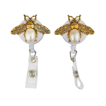10pcs/lot Delicate Gold Tone Honeybee Retractable Reel ID Badge Name Holder for Nurse Medical Accessories
10pcs/lot Delicate Gold Tone Honeybee Retractable Reel ID Badge Name Holder for Nurse Medical Accessories