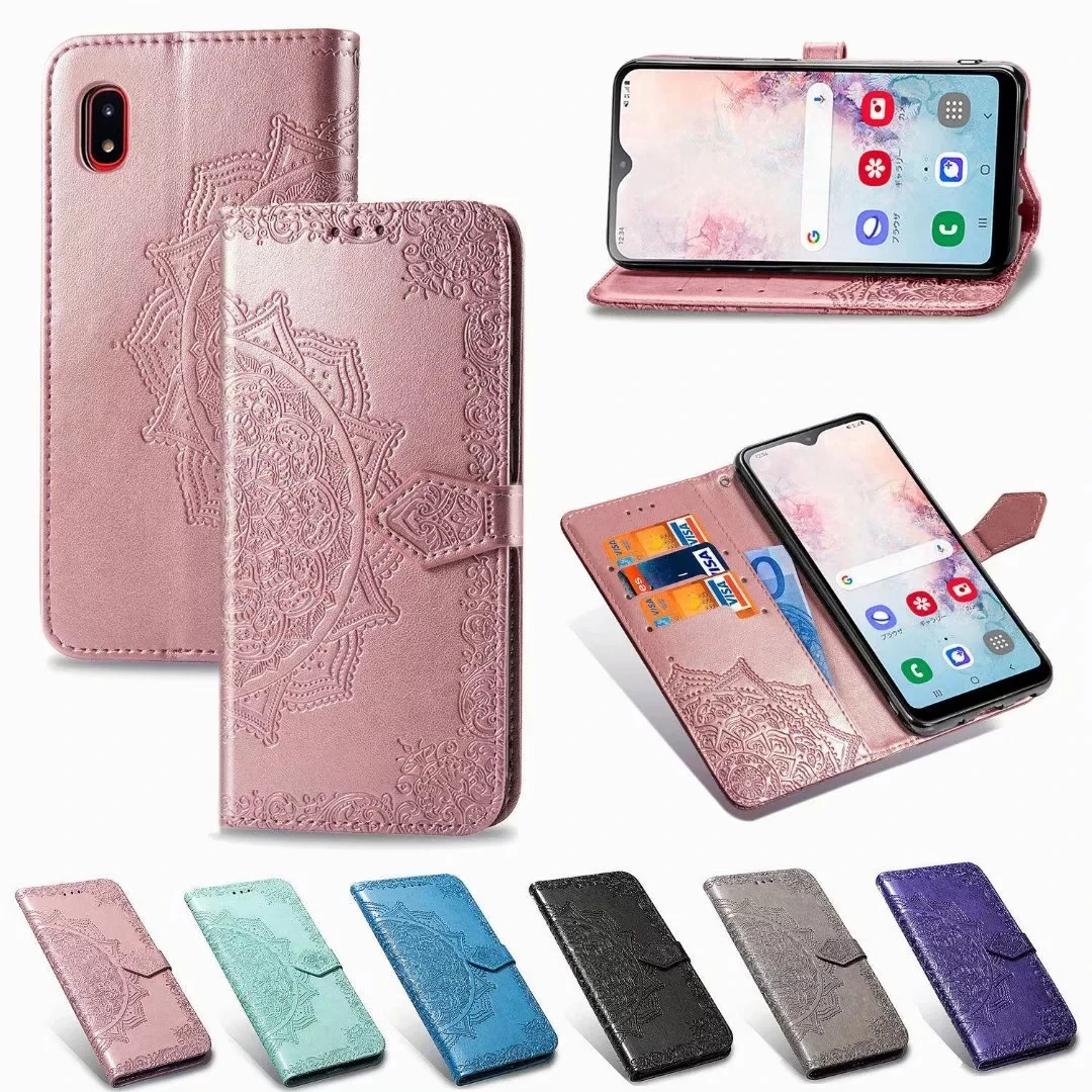 Кожаная сумка с цветами для Samsung Galaxy A 10 10S 20 20S 30 30S 50 50S 40 60 70 A505 A305 A307 A50S A30S A50