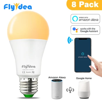 4pcs 8pcs 15W E27 LED Light Bulb Equal to 100W Incandescent Lamp Smart WiFi Voice Control Compatible Alexa and Google Assistant
4pcs 8pcs 15W E27 LED Light Bulb Equal to 100W Incandescent Lamp Smart WiFi Voice Control Compatible Alexa and Google Assistant