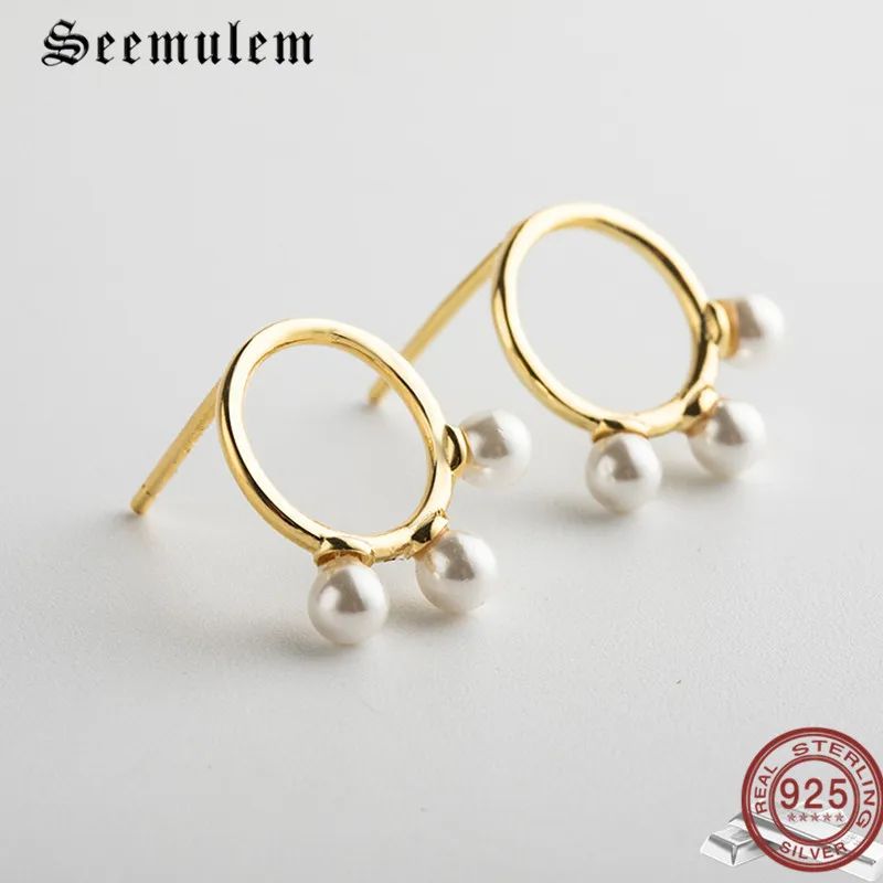 Seemulem Japanese and South Korean Style New Style s925 Sterling Silver Stud Earrings Women Pearl Temperament Simple Earrings
Seemulem Japanese and South Korean Style New Style s925 Sterling Silver Stud Earrings Women Pearl Temperament Simple Earrings
