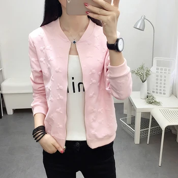 2019 New Korean Student Coat Baseball Uniform Women Spring Autumn Thin Short Wild Jacket Women's Zipper Printing Jackets Coats
2019 New Korean Student Coat Baseball Uniform Women Spring Autumn Thin Short Wild Jacket Women's Zipper Printing Jackets Coats