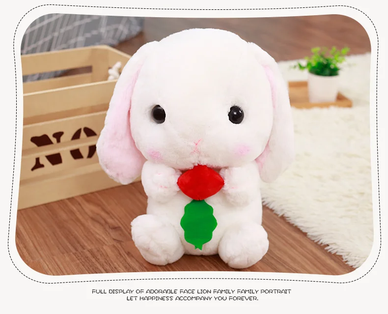 adorable lop plush toys girls doll pillow birthday gift rabbit