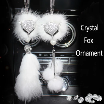 Car Rear View Mirror Charm Crystal Bling Fox Hanging Ornament Rhinestone Interior Decor Crystal Fox Lucky Charm Pendant
Car Rear View Mirror Charm Crystal Bling Fox Hanging Ornament Rhinestone Interior Decor Crystal Fox Lucky Charm Pendant
