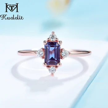 Kuololit Lab Alexandrite Luxury Ring for Women Solid 925 Sterling Silver Ring 585 Jewelry for Engagement Promise Gifts New 2021
Kuololit Lab Alexandrite Luxury Ring for Women Solid 925 Sterling Silver Ring 585 Jewelry for Engagement Promise Gifts New 2021