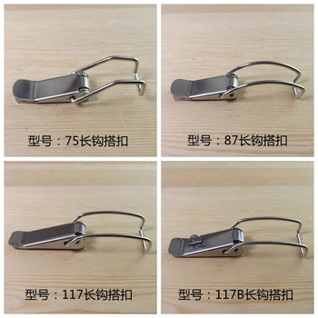3pc/lot Stainless Steel hasp latch lock Metal box Locking Long Toggle Catch Buckle Loaded hinges Furniture Hardware Accessories
3pc/lot Stainless Steel hasp latch lock Metal box Locking Long Toggle Catch Buckle Loaded hinges Furniture Hardware Accessories