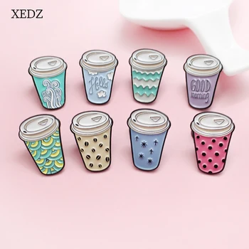 XEDZ 8 cute drinks pearl milk tea cup cartoon fun enamel pin jewelry men and women children's denim clothes pendant gift
XEDZ 8 cute drinks pearl milk tea cup cartoon fun enamel pin jewelry men and women children's denim clothes pendant gift
