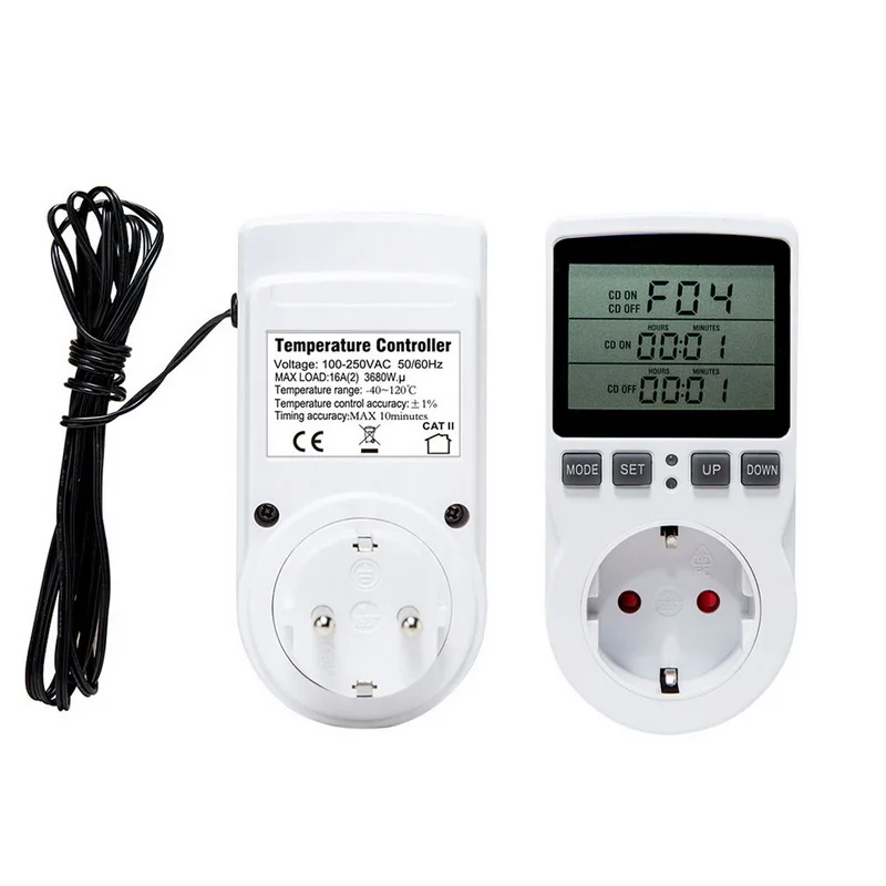 Digital Temperature Controller Thermostat Heating and Cooling Mode for Household Appliances Brewing Breeding
Digital Temperature Controller Thermostat Heating and Cooling Mode for Household Appliances Brewing Breeding