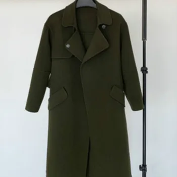 Double sided cashmere coat for women's middle and long woolen woolen cloth loose large Hepburn tweed coat
Double sided cashmere coat for women's middle and long woolen woolen cloth loose large Hepburn tweed coat
