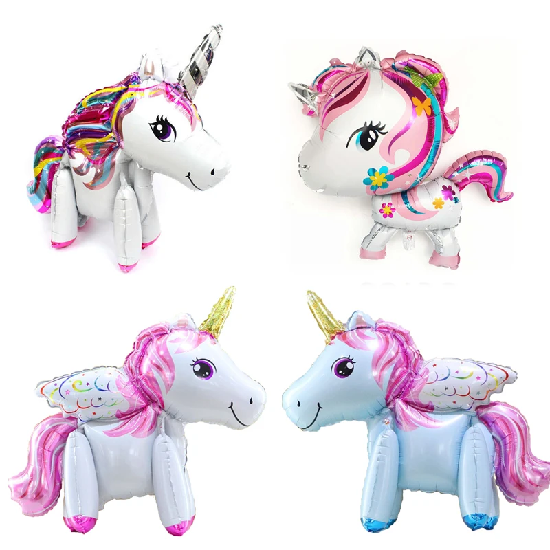 

1piece Large Color Unicorn Aluminum Balloon Adult Kids Birthday Party Decoration Ballons Baby Shower Party Toy Gift Supplies