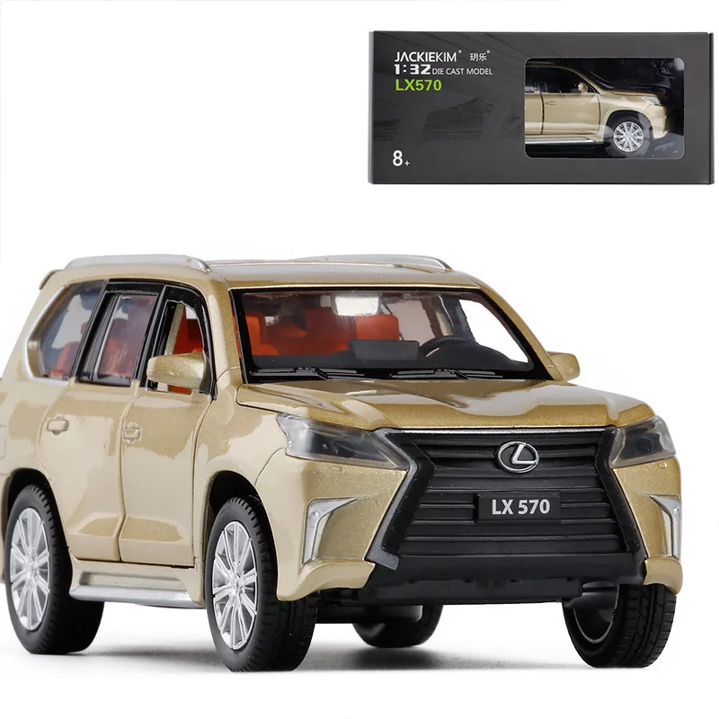 Hot Sales JK 1/32 Lexus LX570 Alloy Car Model Lexus Six Open Sound And Light Warrior Toy
Hot Sales JK 1/32 Lexus LX570 Alloy Car Model Lexus Six Open Sound And Light Warrior Toy