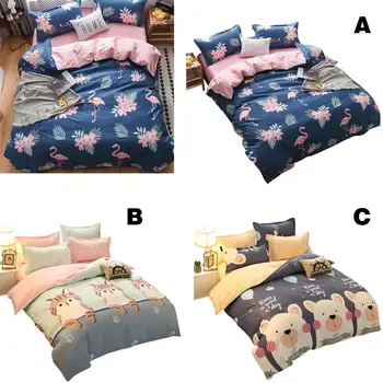 4pcs Bedding Set Animal Pattern Quilt Cover Bedspread Pillowcase Set Breathable Warm Anti-slip Bedding Set For Autumn Winter
4pcs Bedding Set Animal Pattern Quilt Cover Bedspread Pillowcase Set Breathable Warm Anti-slip Bedding Set For Autumn Winter