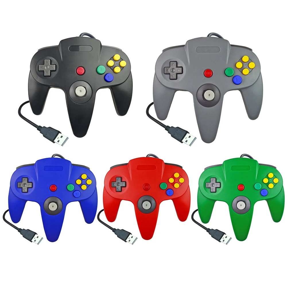 

For N64 Gamepad Joypad USB Wired Gaming Joystick Game Pad For Nintendo Gamecube Game Cube Mac Gamepad Classic PC Game Controller