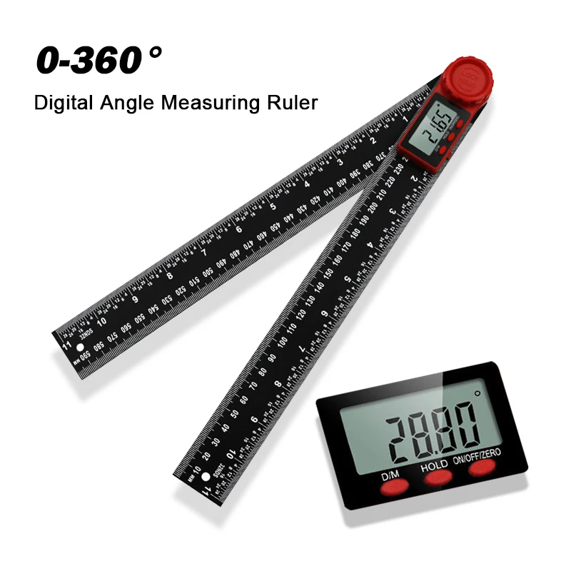 0-360° Digital Protractor Goniometer Square Ruler Carpenter Angle Detector Level Measuring Ruler Tool Inclinometer Goniometer
0-360° Digital Protractor Goniometer Square Ruler Carpenter Angle Detector Level Measuring Ruler Tool Inclinometer Goniometer
