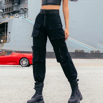 G.SKY Streetwear Cargo Pants Women Casual Joggers Black High Waist Loose Female Long Trousers Harajuku Fashion Pants Lady Pant
G.SKY Streetwear Cargo Pants Women Casual Joggers Black High Waist Loose Female Long Trousers Harajuku Fashion Pants Lady Pant